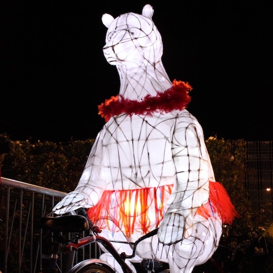 Cycling Bear lantern: Laura Frances Martin 2015 Cycling Bear lantern: Laura Frances Martin 2015