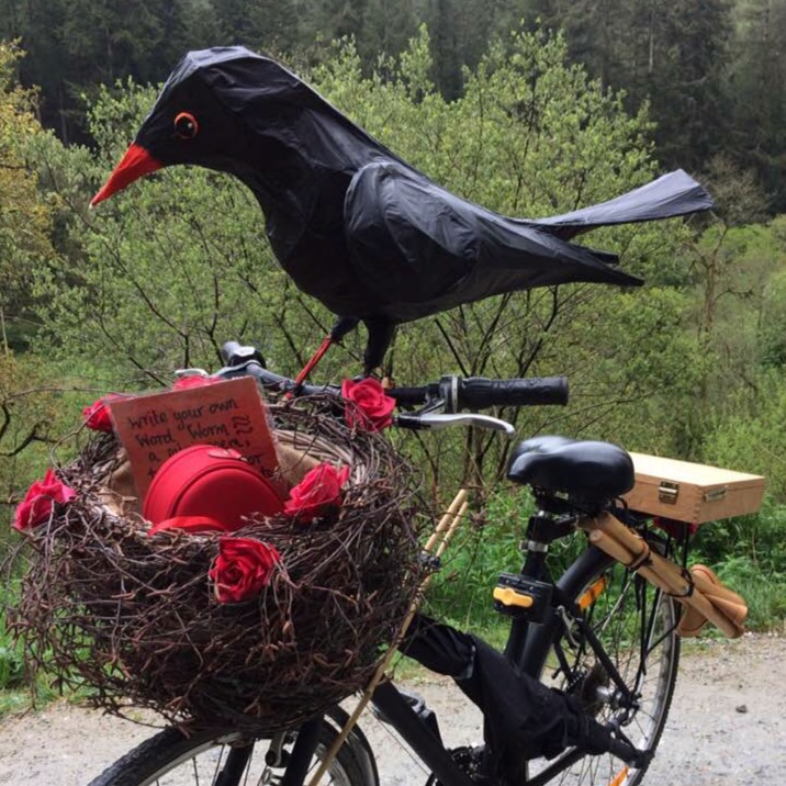 The Early Bird roving character/workshop base: Laura Frances Martin 2019 The Early Bird roving character/workshop base: Laura Frances Martin 2019