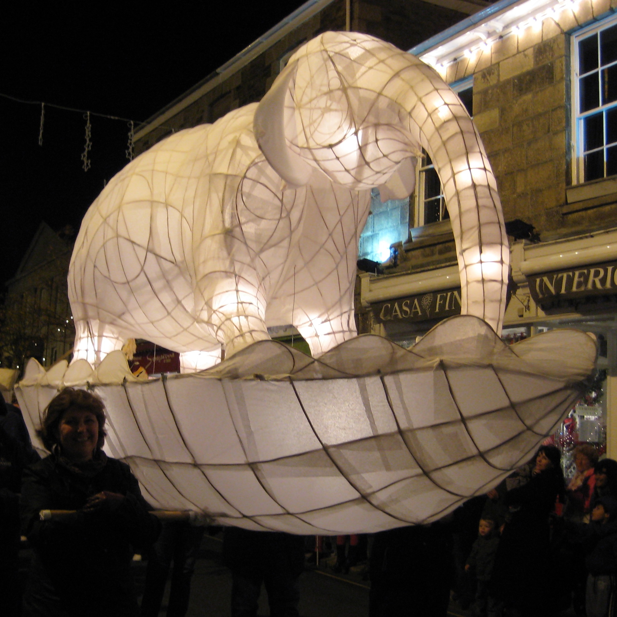 When The Circus Came To Town: Elephant lantern for City of Lights 2009, Laura Frances Martin When The Circus Came To Town: Elephant lantern for City of Lights 2009, Laura Frances Martin