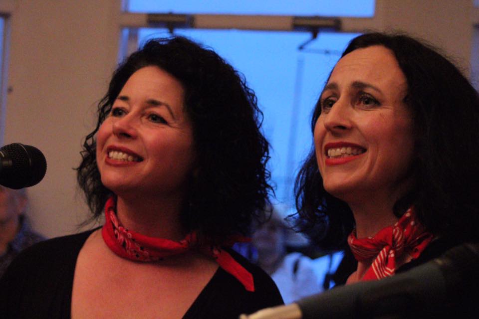 Claire Ingleheart and Laura Frances Martin of Femmes De La Mer performing at the International Sea Shanty Festival Claire Ingleheart and Laura Frances Martin of Femmes De La Mer performing at the International Sea Shanty Festival