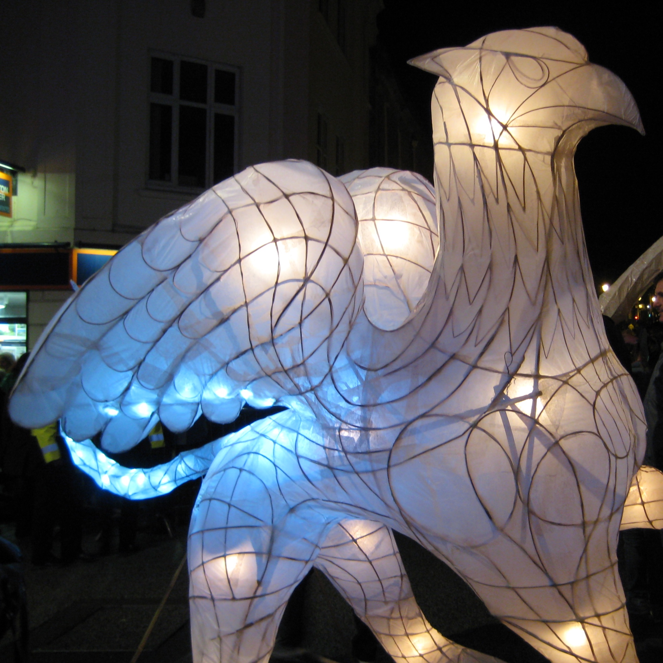 Gryffon Lantern for City of Lights 2010: Laura Frances Martin Gryffon Lantern for City of Lights 2010: Laura Frances Martin