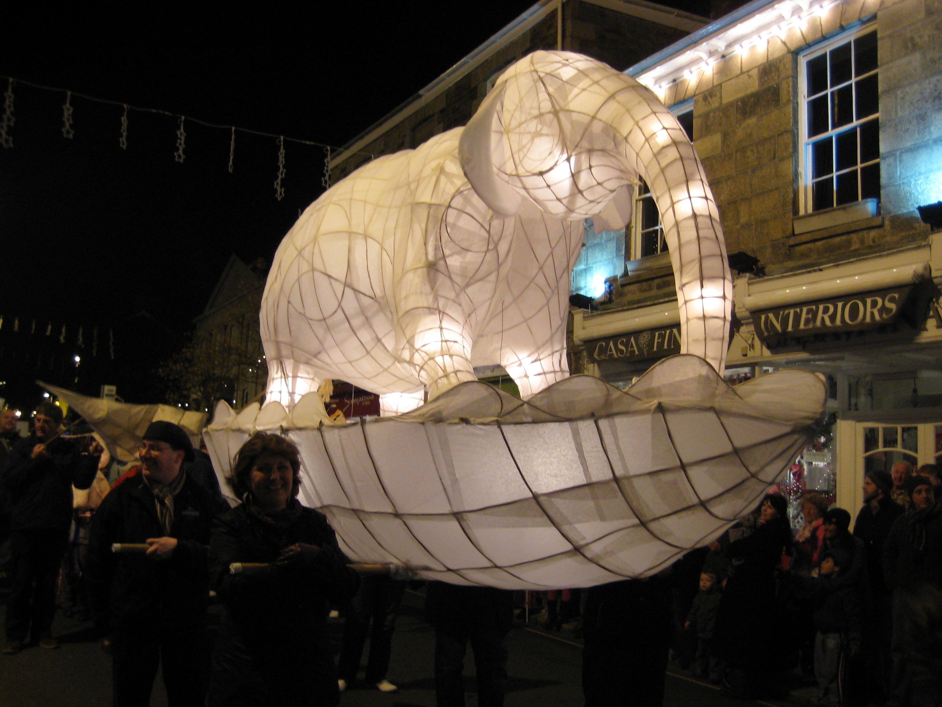 When The Circus Came To Town: Elephant lantern for City of Lights 2009, Laura Frances Martin When The Circus Came To Town: Elephant lantern for City of Lights 2009, Laura Frances Martin