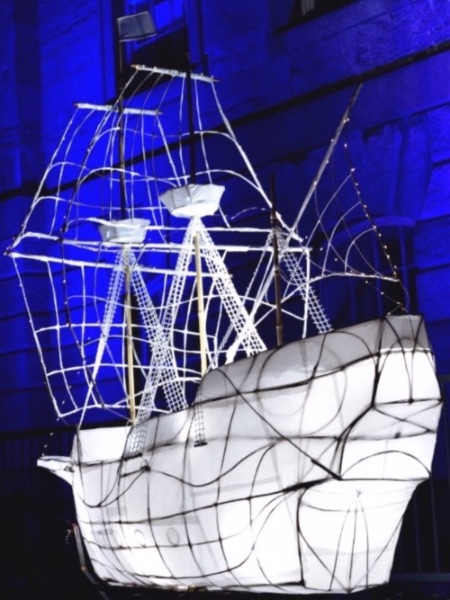 This image: 'Voyager' Mayflower lantern by Laura Frances Martin for Illuminate Festival. Image: FotoPlus This image: 'Voyager' Mayflower lantern by Laura Frances Martin for Illuminate Festival. Image: FotoPlus