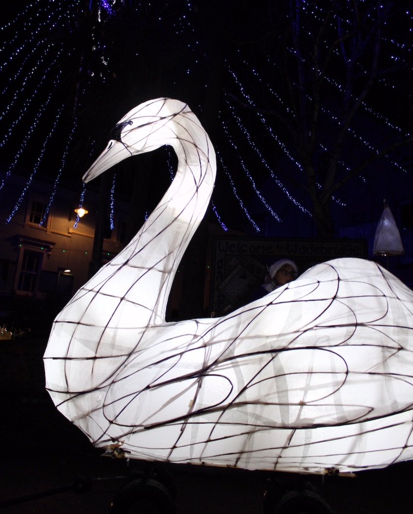Image: Giant Swan, Wadebridge Christmas Wonderland 2019: Laura Frances Martin Image: Giant Swan, Wadebridge Christmas Wonderland 2019: Laura Frances Martin